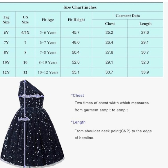 Girls Sequin Dress One Shoulder Sparkle Party Dress with Hair Bow - Picture 6 of 6